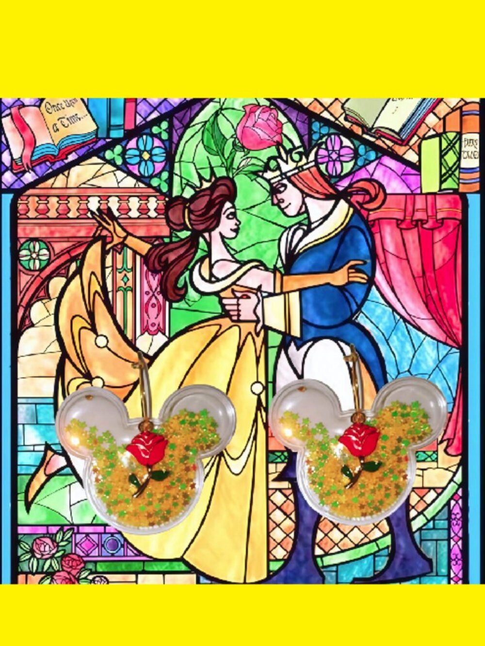 Beauty and the Beast earrings